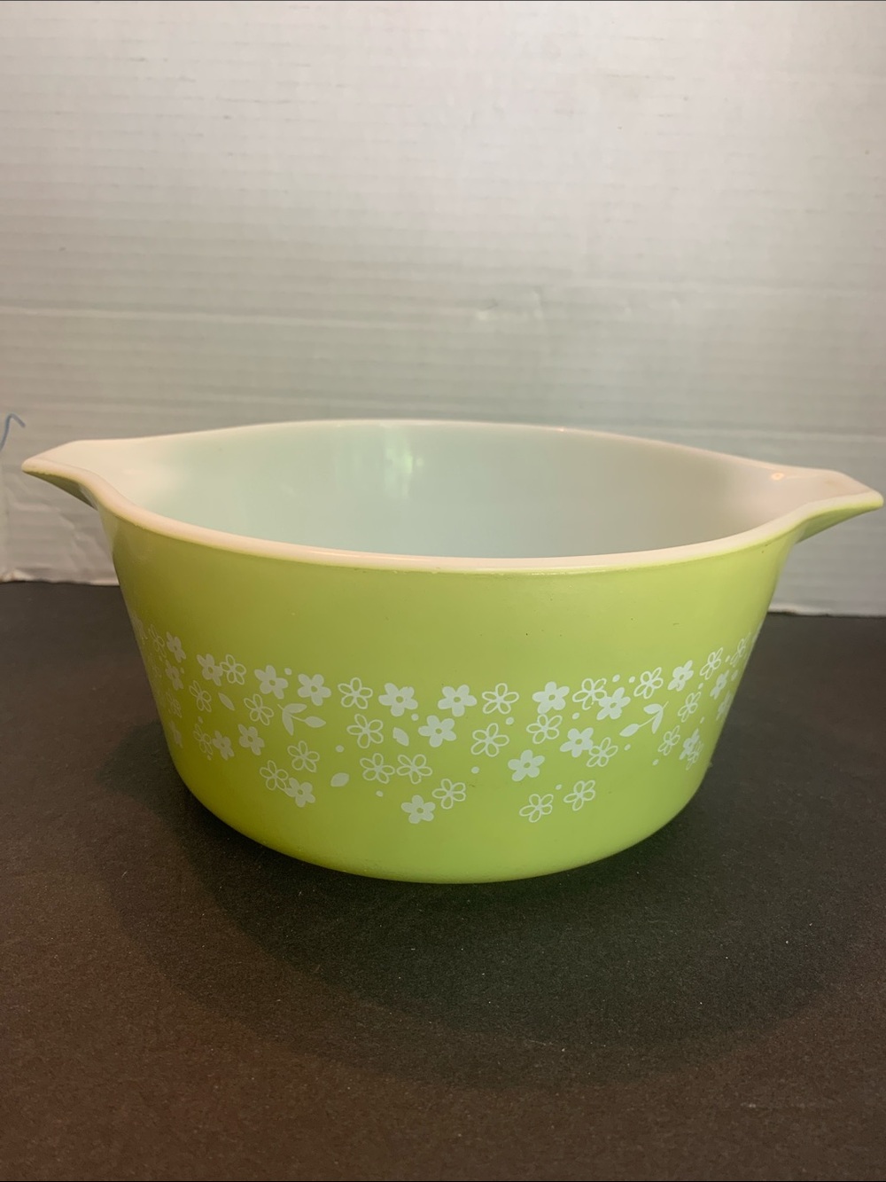 Pyrex 474-B Green Casserole baking dish